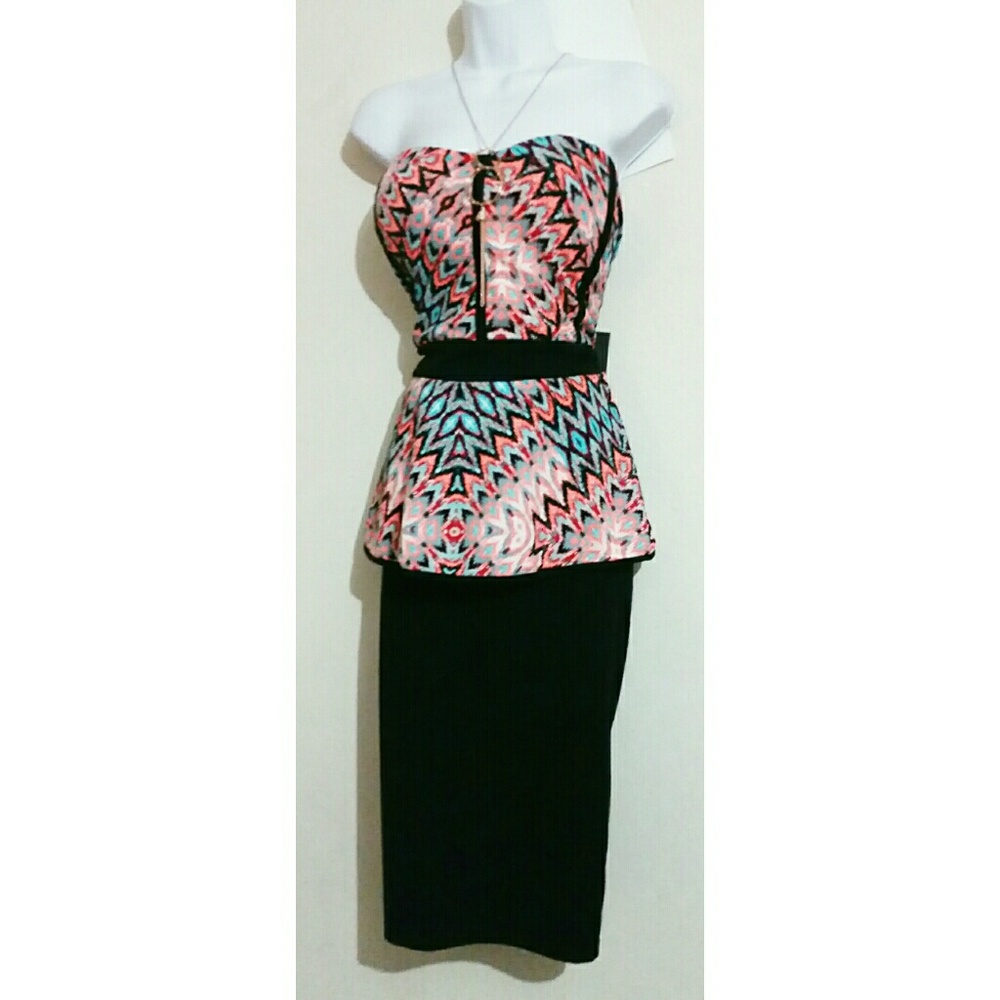 Nwt 3X sweetheart peplum midi dress - Picture 2 of 2