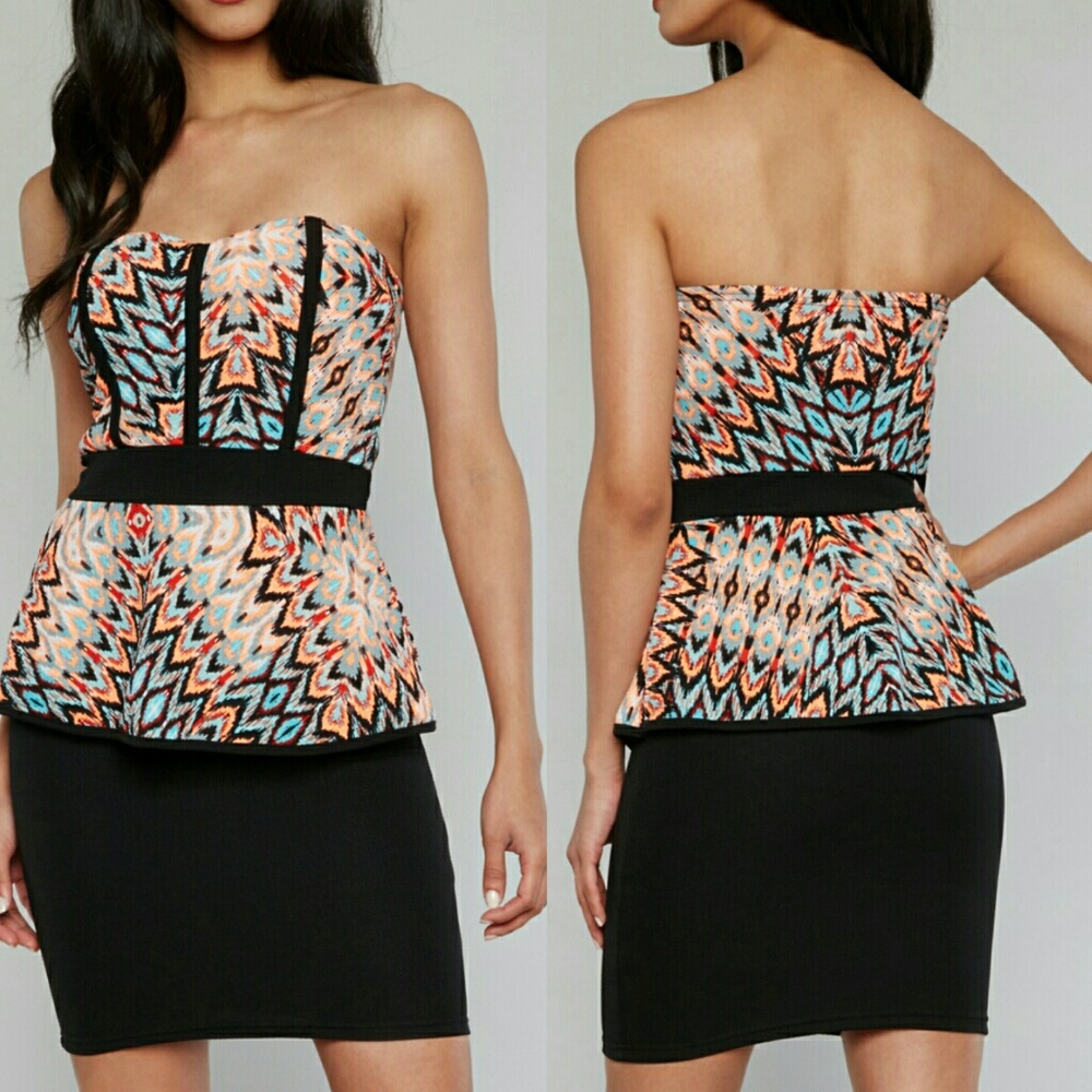 Nwt 3X sweetheart peplum midi dress