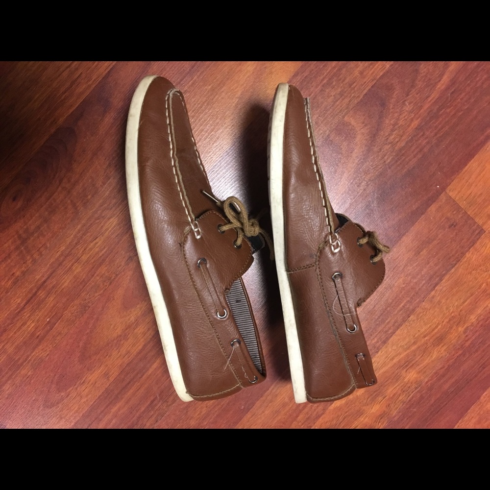 faux leather loafers