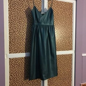 Zara faux leather dress