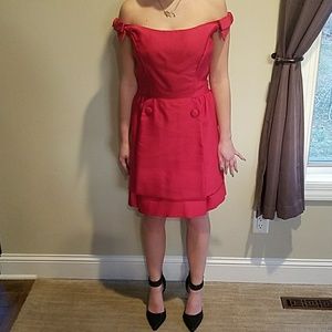 JOHN W. HELLER Vintage Sweetheart Peplum Dress