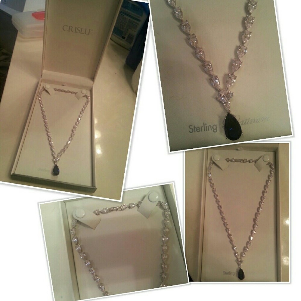 Crislu Necklace silver platimum