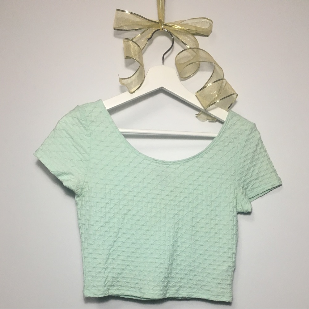 Waffle-Weave Crop Top