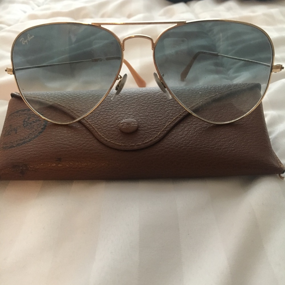 Authentic Rayban gradient aviator