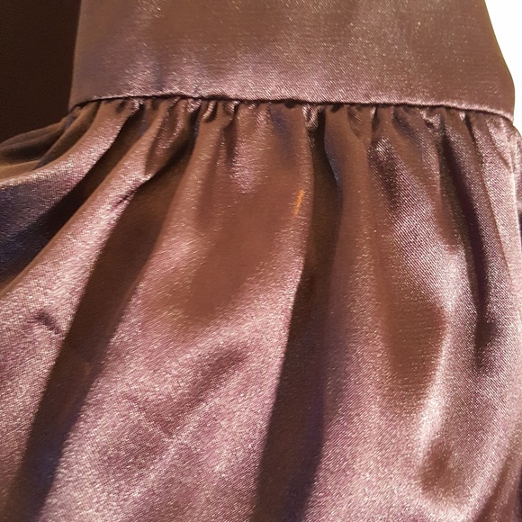 Newport News Purple Satin Ruffle Cropped Jacket - Picture 6 of 8