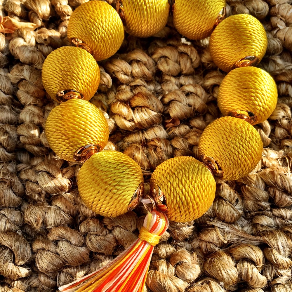 Bead & Tassel Bracelet 💛
