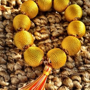 Bead & Tassel Bracelet 💛