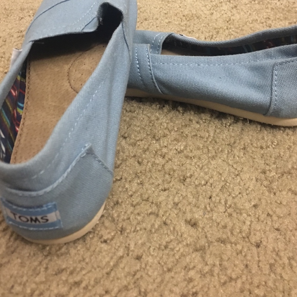 Blue Slip On Toms