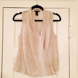 H&M Snake Skin Print Top