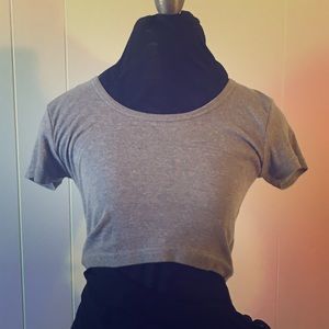 Grey crop top