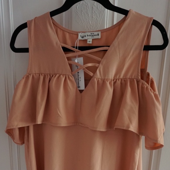 Peach boho dress - Picture 2 of 4