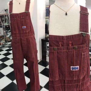 70's Big Smith vintage denim overall , striped