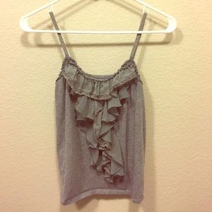 Hollister Grey Lace Top