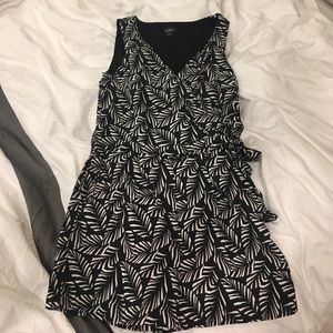 Black and white romper