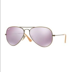 Rayban Aviator Lilac Purple Flash Lense