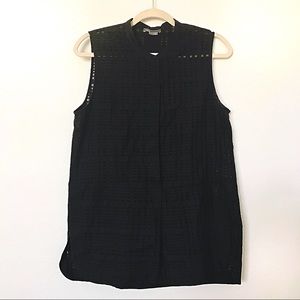 Vince Grid Weave Sleeveless Tunic