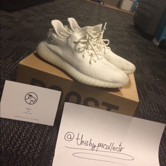 All white yeezy size 9.5