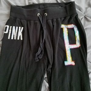 Rare vs pink rainbow cropped sweats