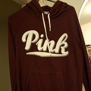 Vs pink maroon hoodie
