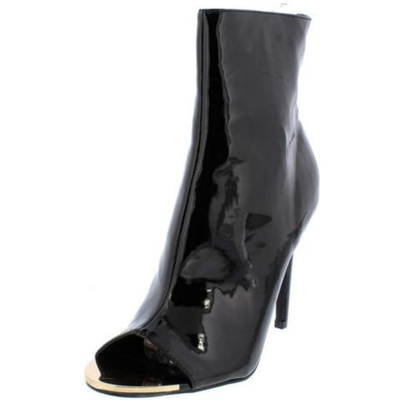 NEW Booties High Heel Patent Leather - Picture 2 of 4
