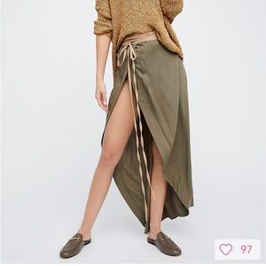 free people wrap skirt