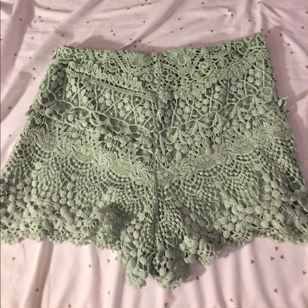 Urban outfitters mint high waisted shorts