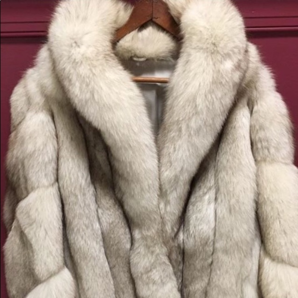 Blue Fox fur jacket