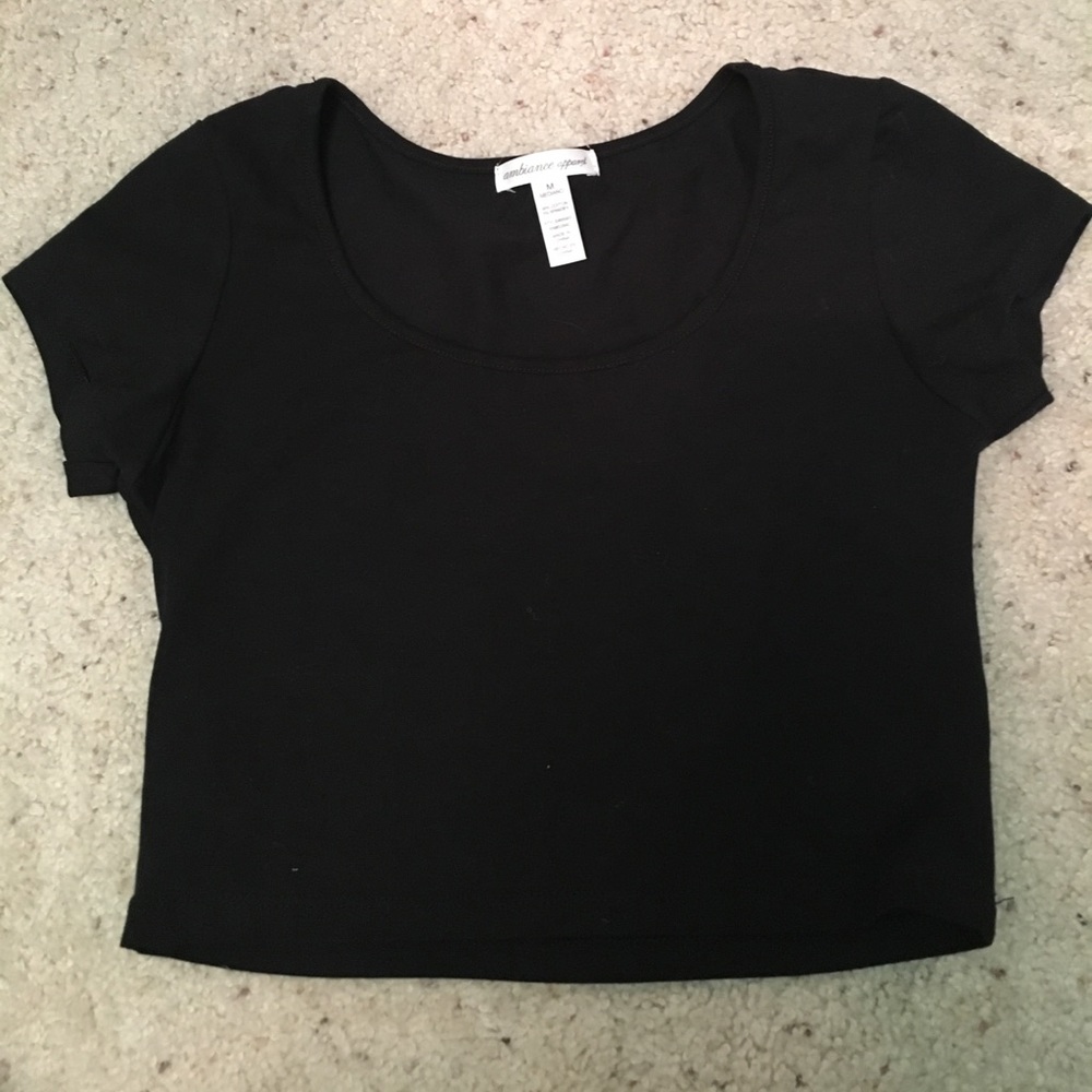 Black crop top