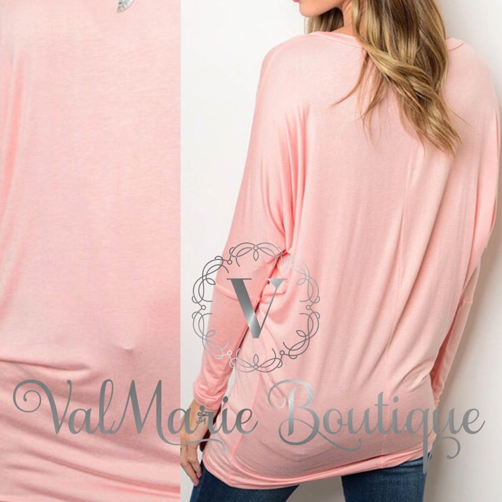 📍CLEARANCE 📍Soft pink lightweight dolman top - Picture 3 of 3
