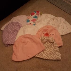 9 baby beanies