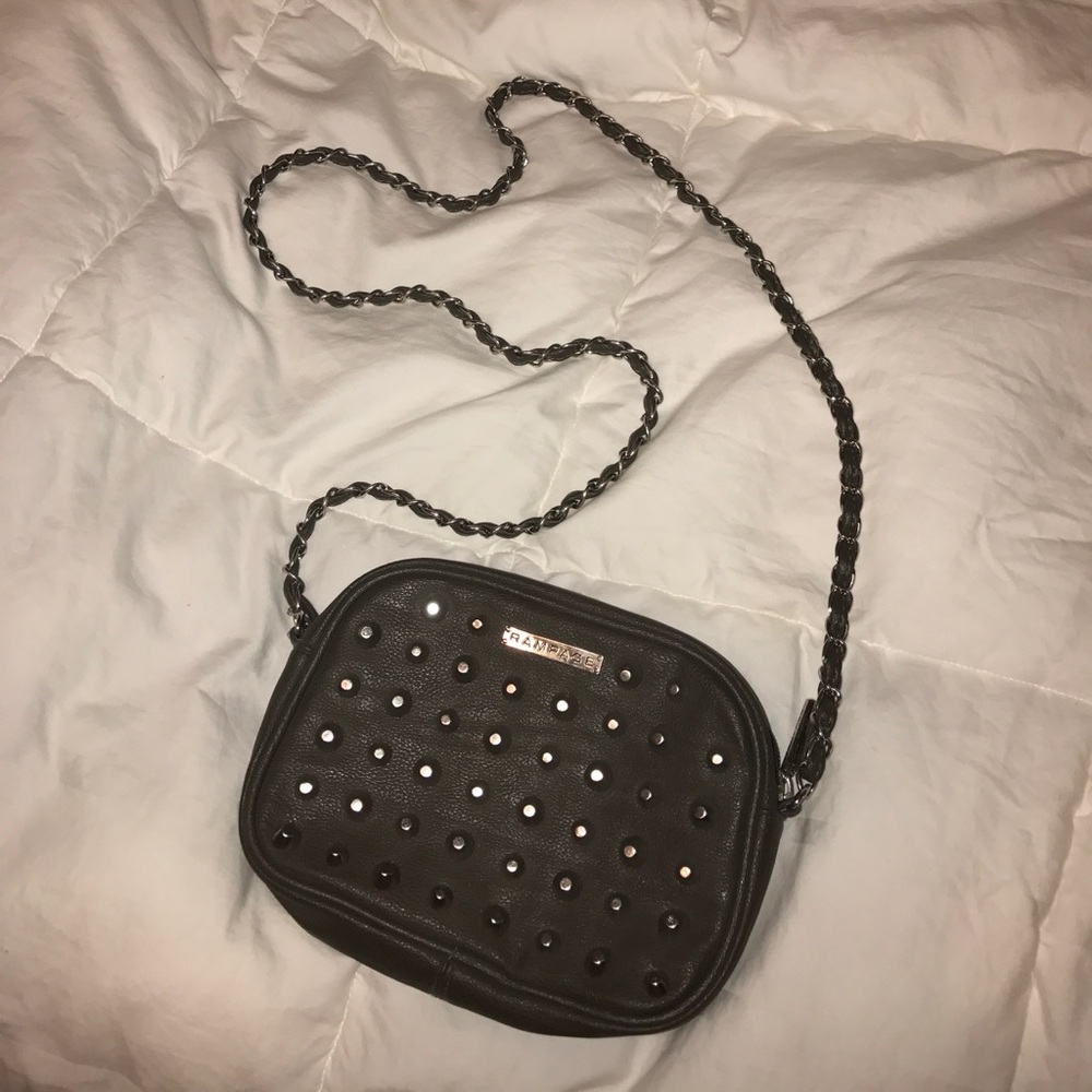 Studded satchel bag