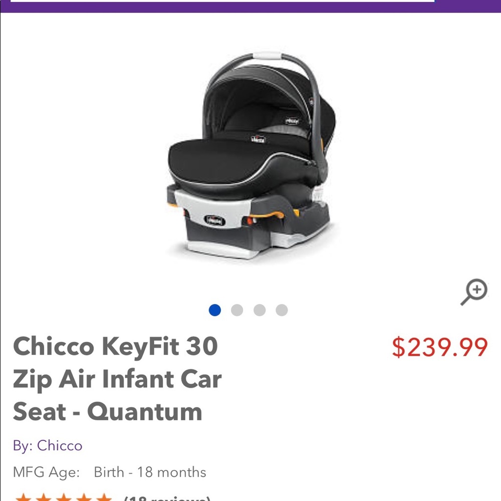 Key fit 30 car seat