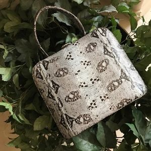 Snakeskin Small Clutch