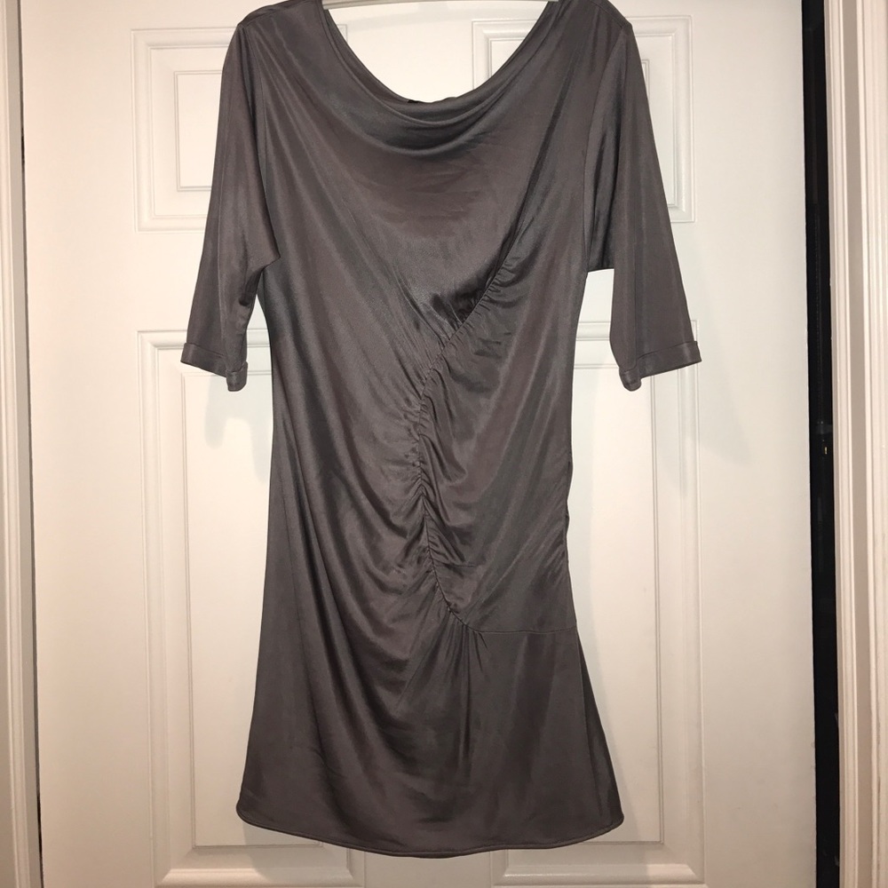 Gray cocktail dress