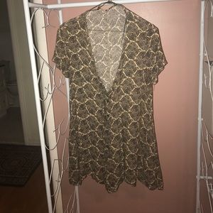 over sized romper