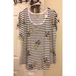 NWT Lane Bryant Pineapple Top