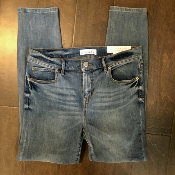 NWT Loft Women's denim crop leggings-Indigo Wash - Picture 3 of 5