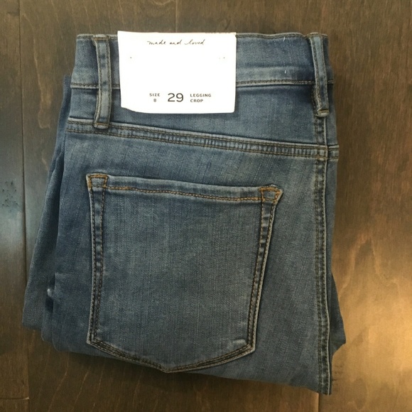 NWT Loft Women's denim crop leggings-Indigo Wash - Picture 4 of 5