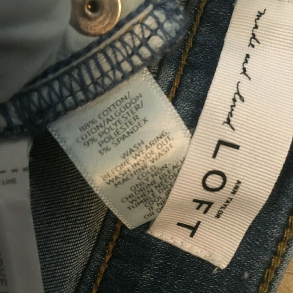 NWT Loft Women's denim crop leggings-Indigo Wash - Picture 5 of 5