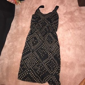 Black and gold patterned dress