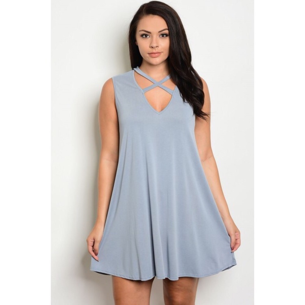 🆕Plus sz flattering/versatile 1X2X3X mauve dress - Picture 4 of 6