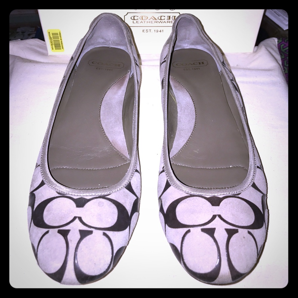 👠Coach Aria Gloss Suede Shoes (Authentic)