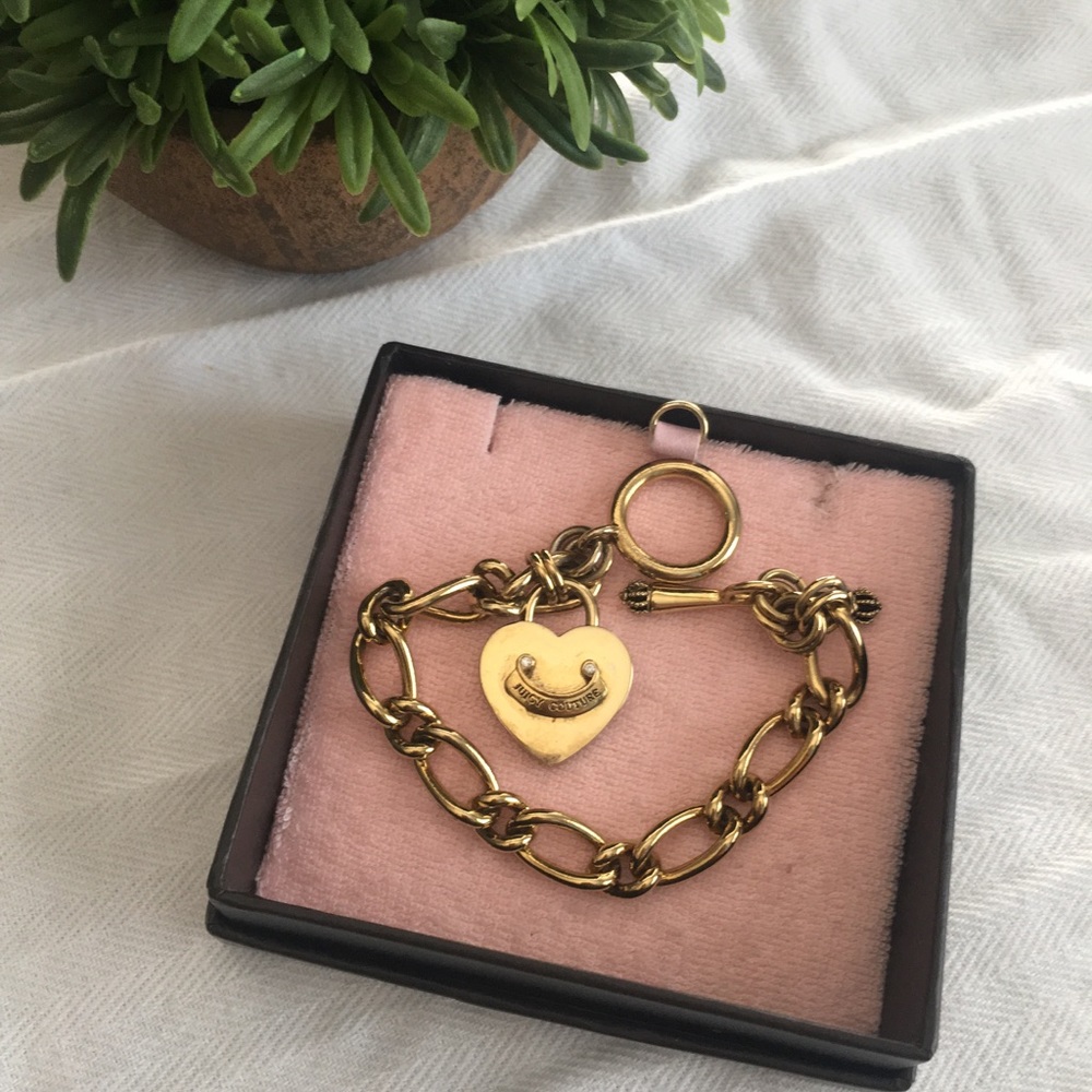 Gold juicy couture bracelet