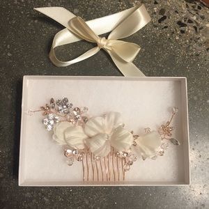 NIB Rose Gold Bridal Hair Comb