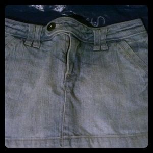 Size 0 light blue white skirt