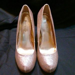 Champagne Glitter Heels