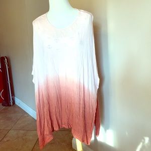 Women's Peach Ombré Top