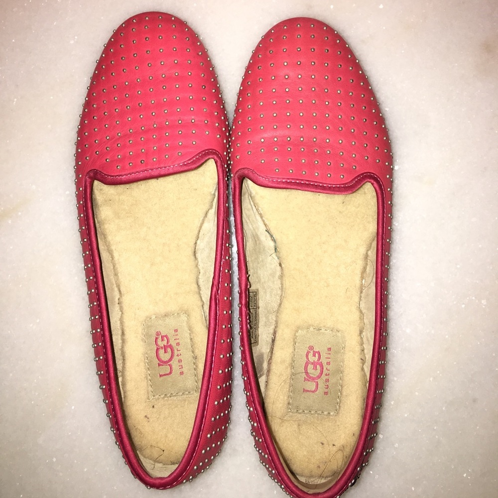 Ugg pink baker flat