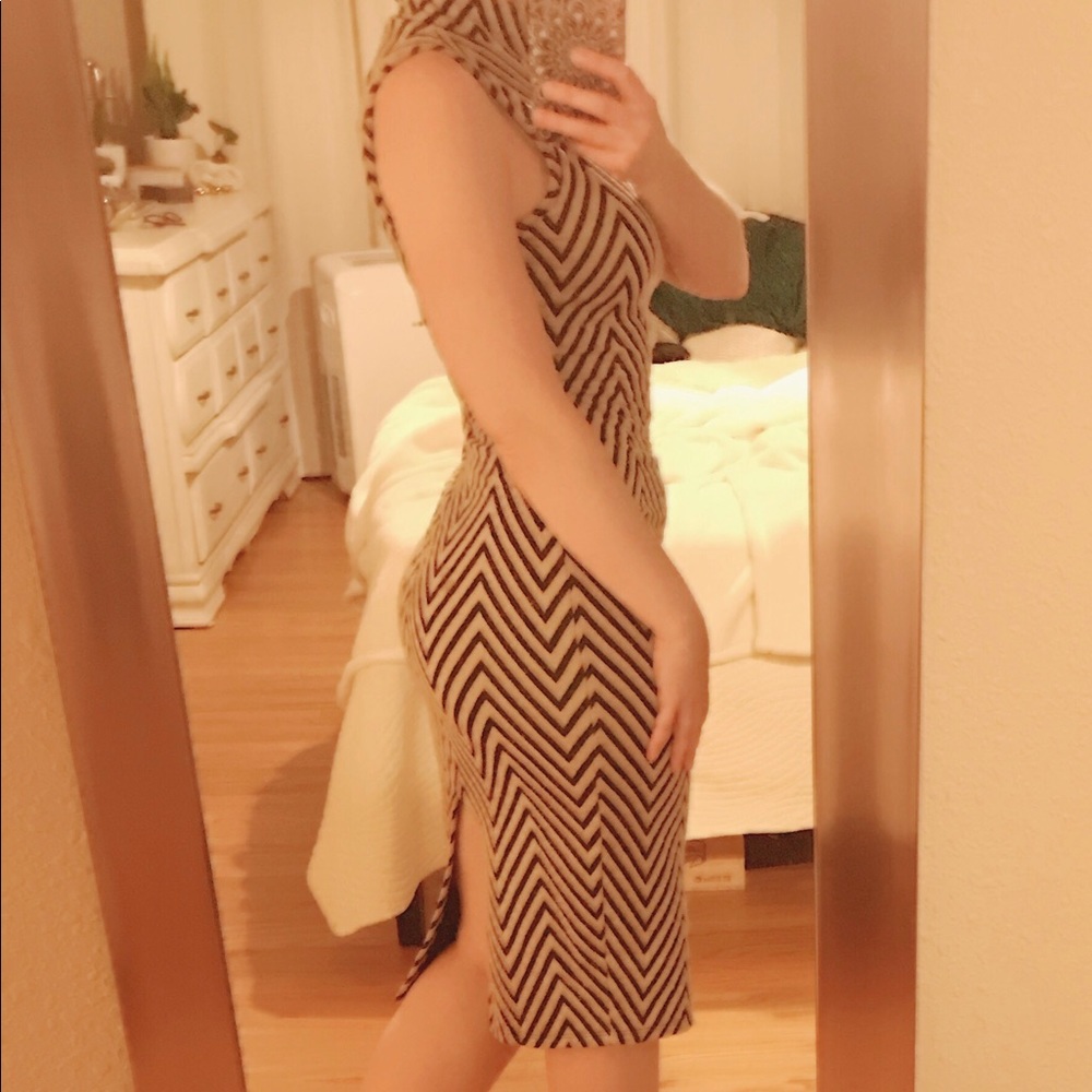 A'gaci zig-zag striped dress NWT