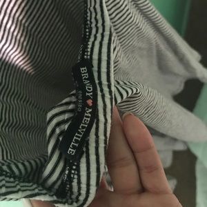 Black & white stripped mini dress